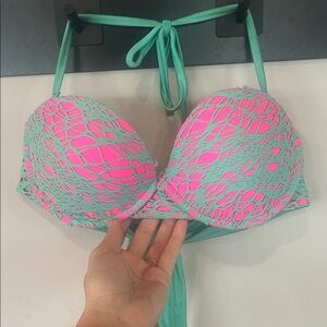 Beach Bunny Mint and Pink Bikini